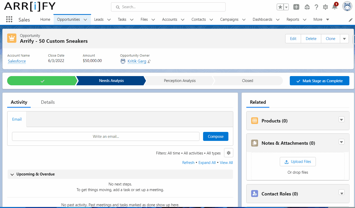 Ultimate guide on Opportunity in Salesforce Arrify