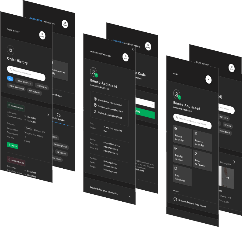 ASOS Customer Care Arron C Design