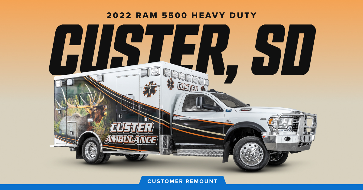 Custer South Dakota Ambulance Remount Arrow Ambulances