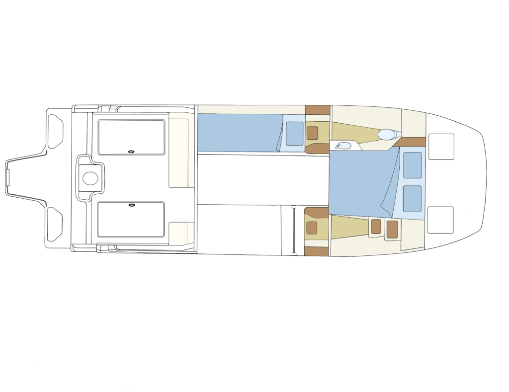 The 32' Express Cruiser Power Catamaran