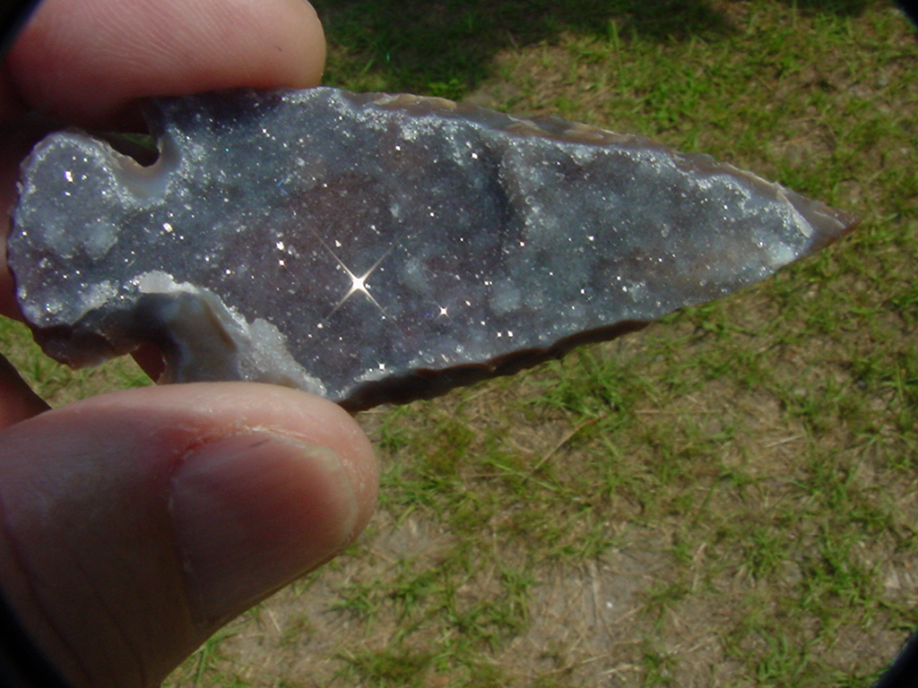 2 3/4 inch stone arrowheads & spearheads reproduction hand knapped