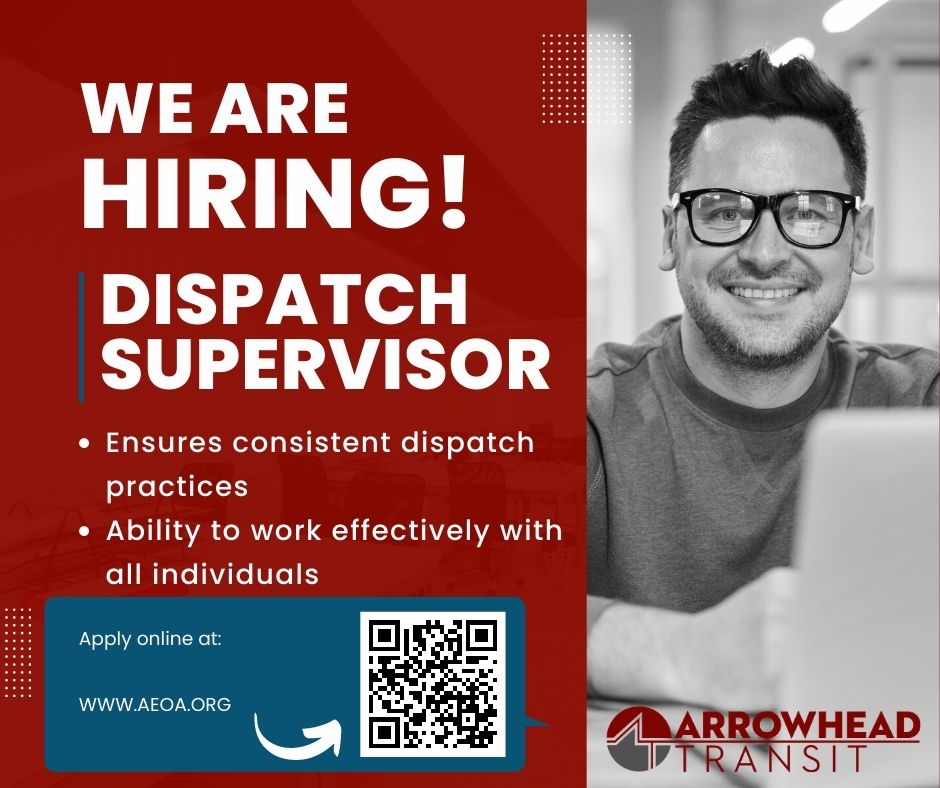 We Are Hiring! Arrowhead Transit