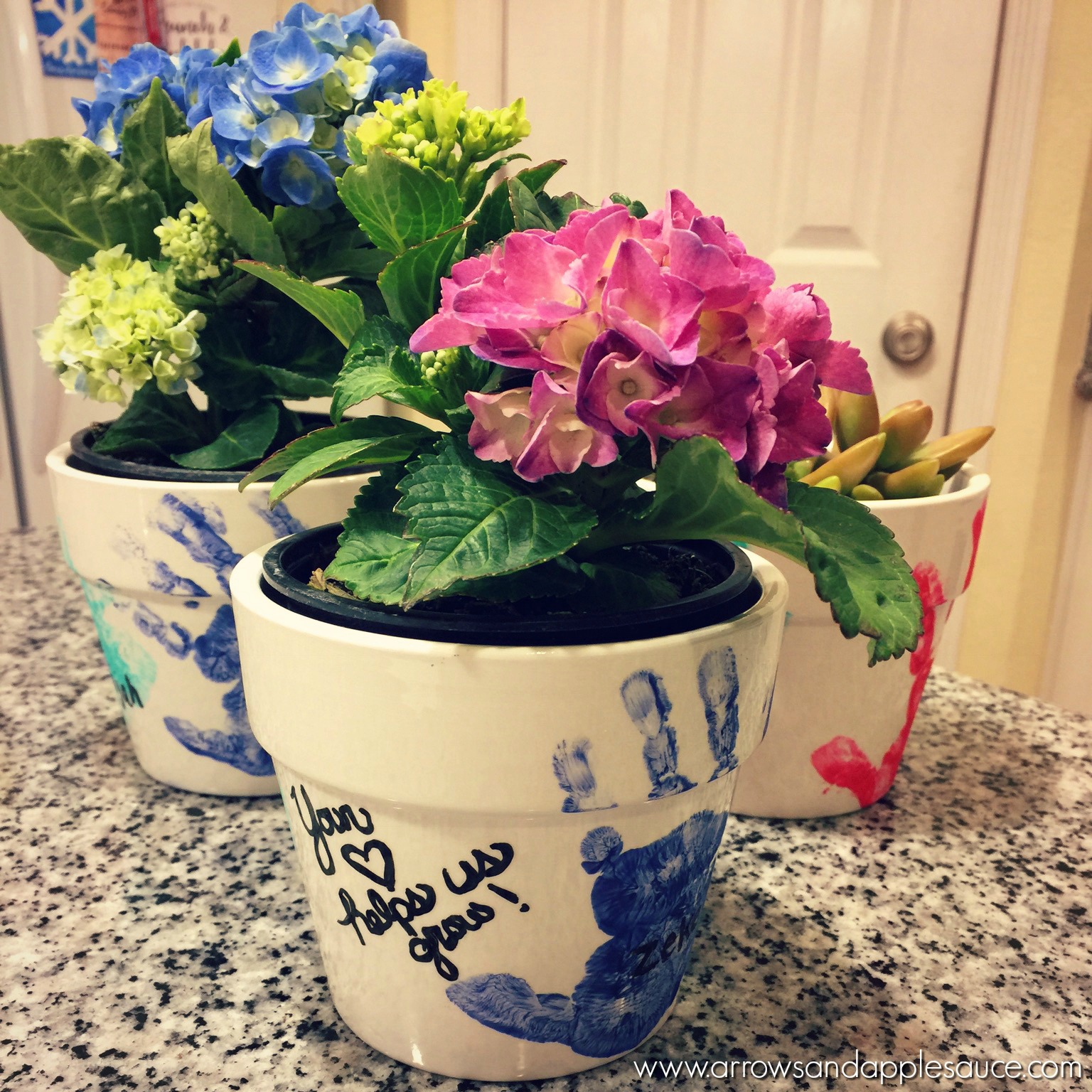 Handprint Flower Pot