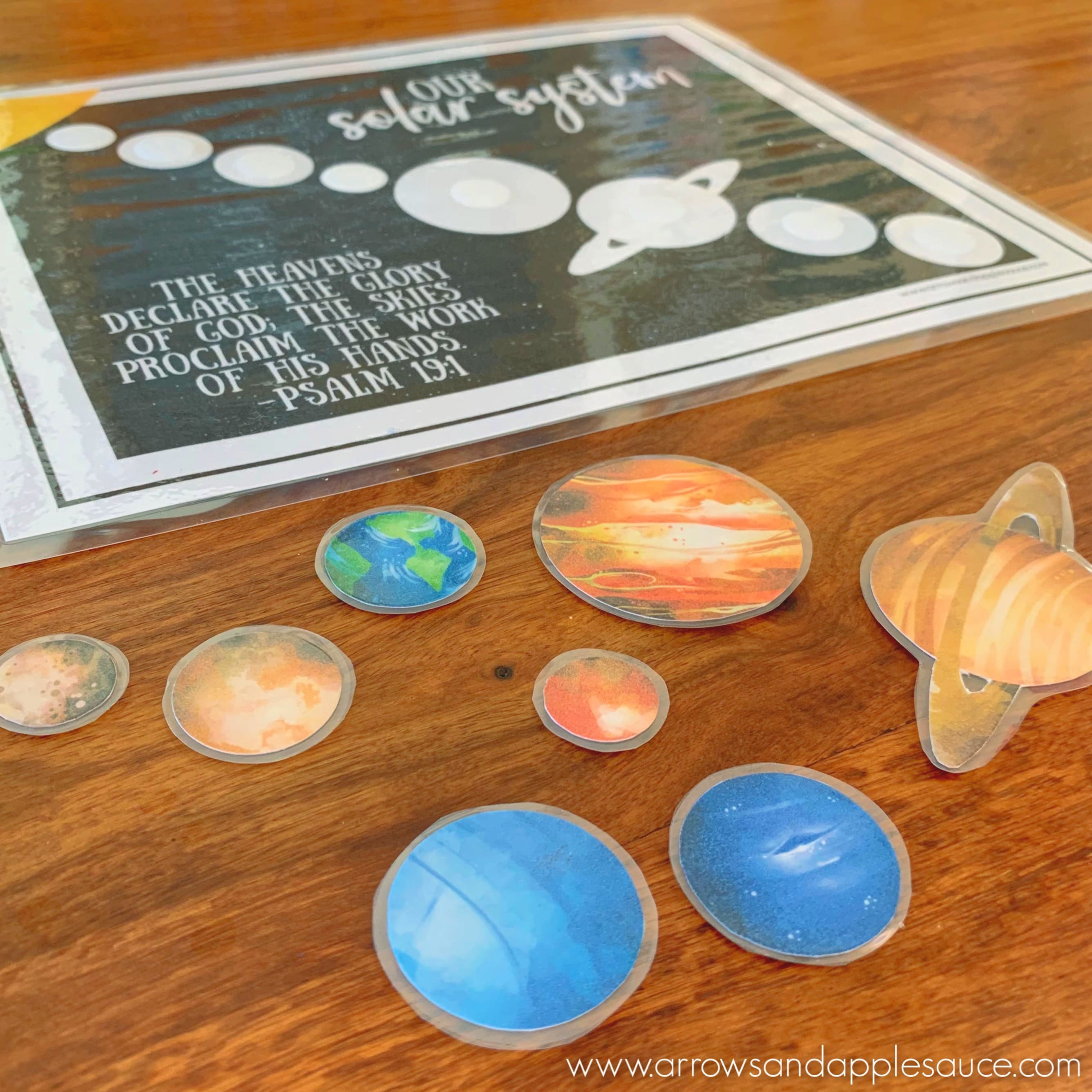Solar System PRINTABLE Memory Game Arrows & Applesauce