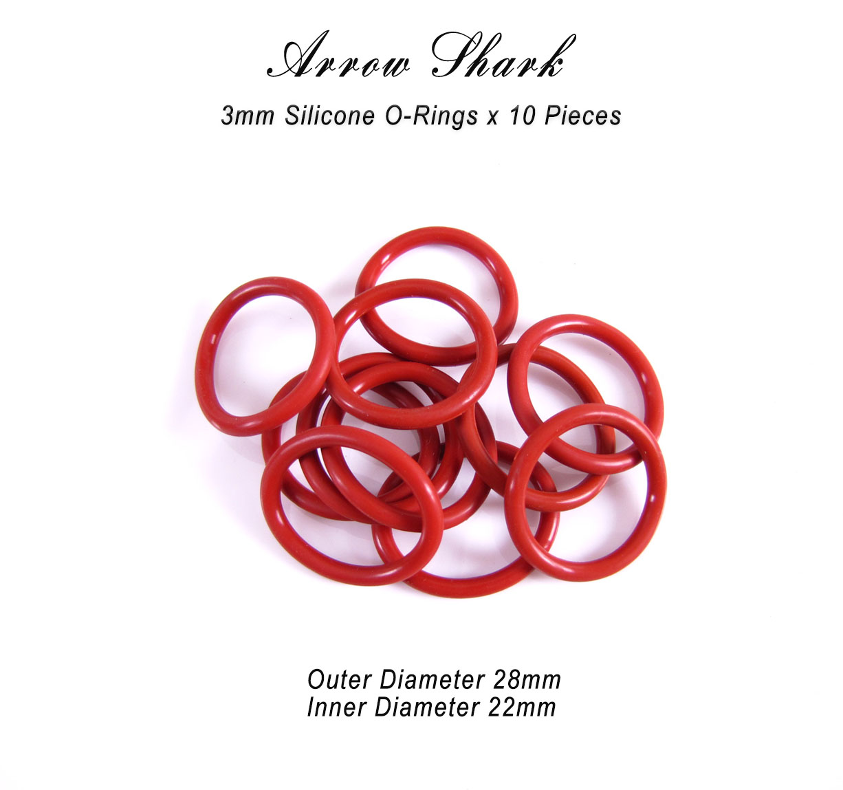 3mmSilicone Rubber Rings_Engine Spare Parts_Gas & Electric Motor_Arrow