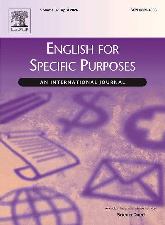 English for Specific Purposes | Journal | ScienceDirect.com by 