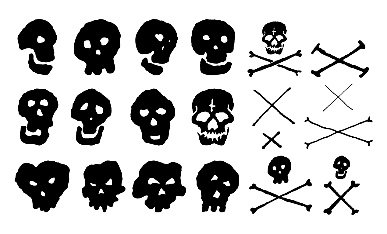 Skull and Crossbones Vector Pack
