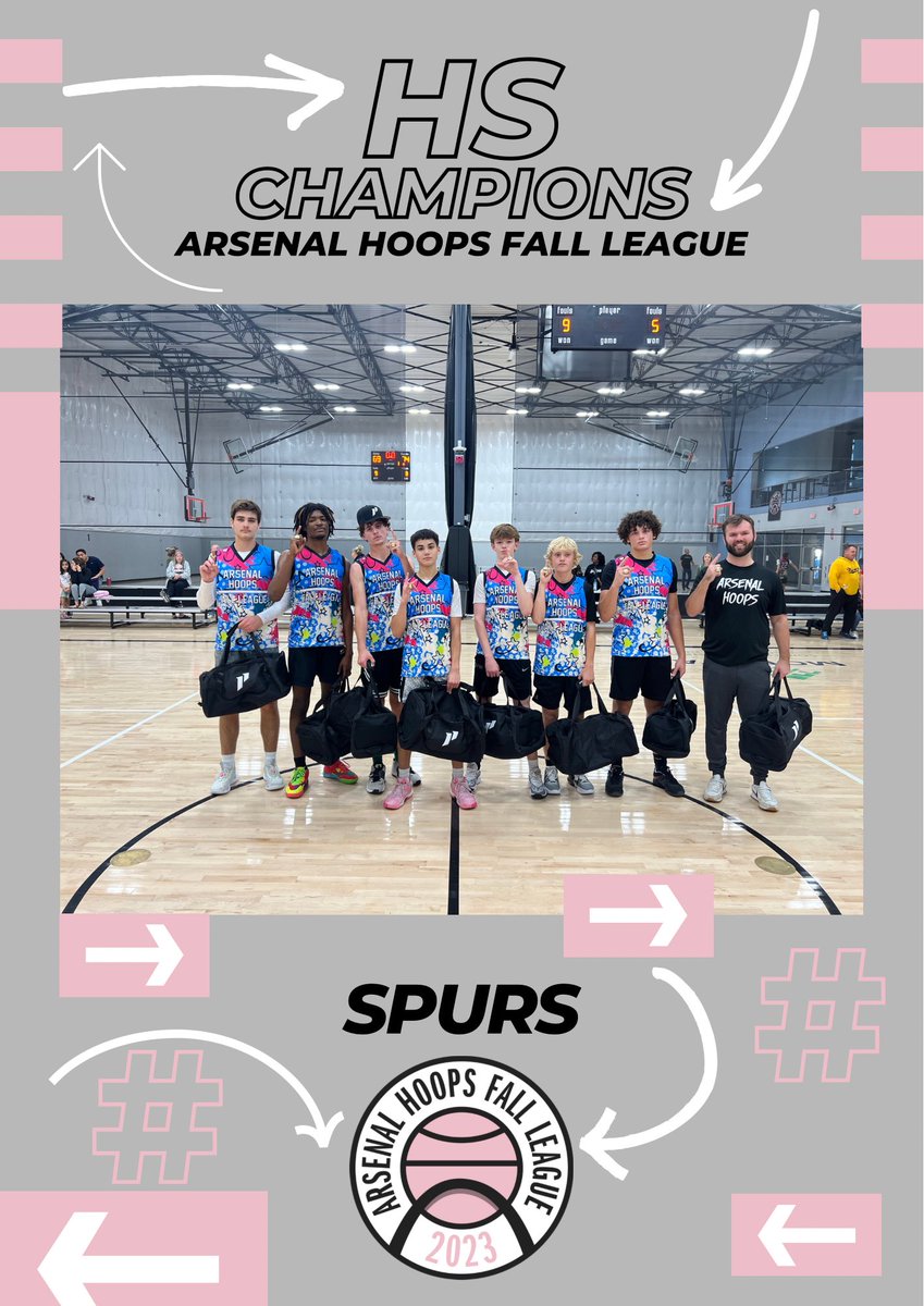 2023 Fall League Champions Arsenal Hoops