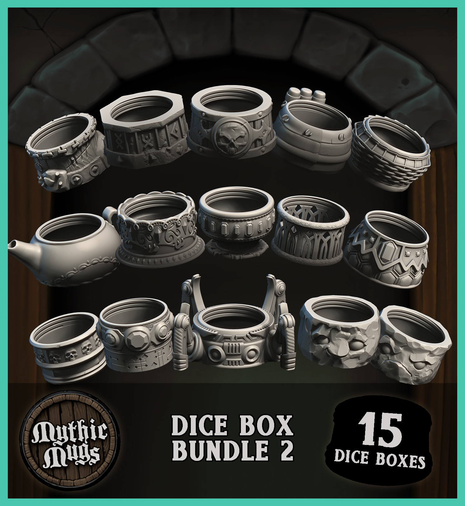 Mythic Dice Box Gnome Toys & Games Games & Puzzles