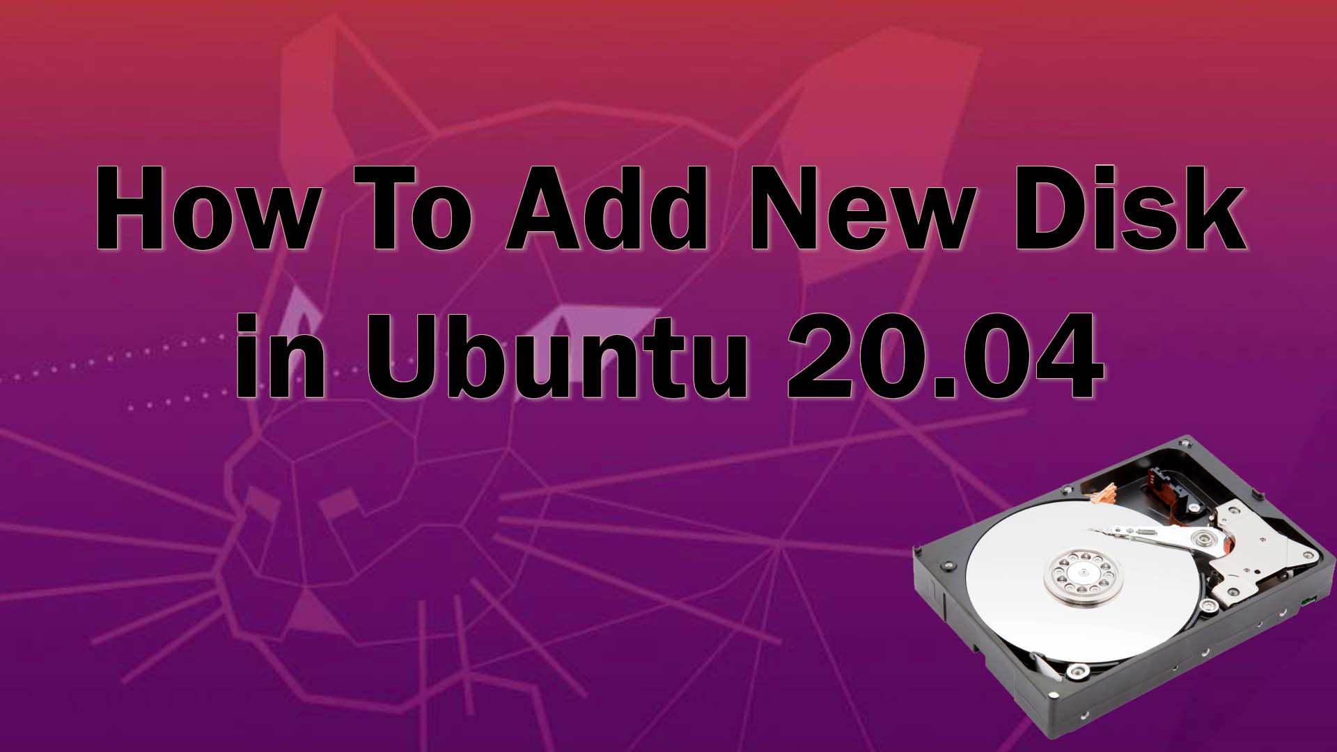 How To Add New Disk in Ubuntu 20.04 Computer How To