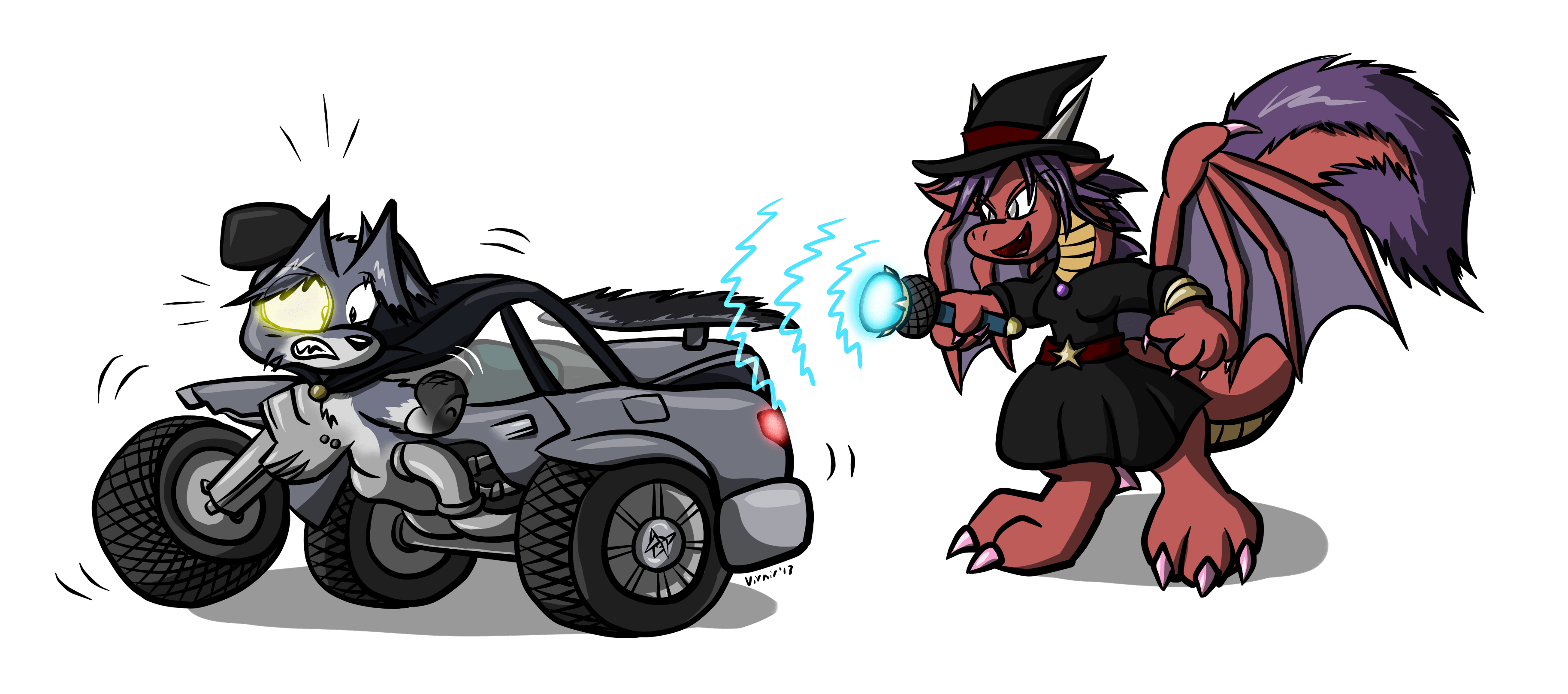 Art by Virmir Car Witch