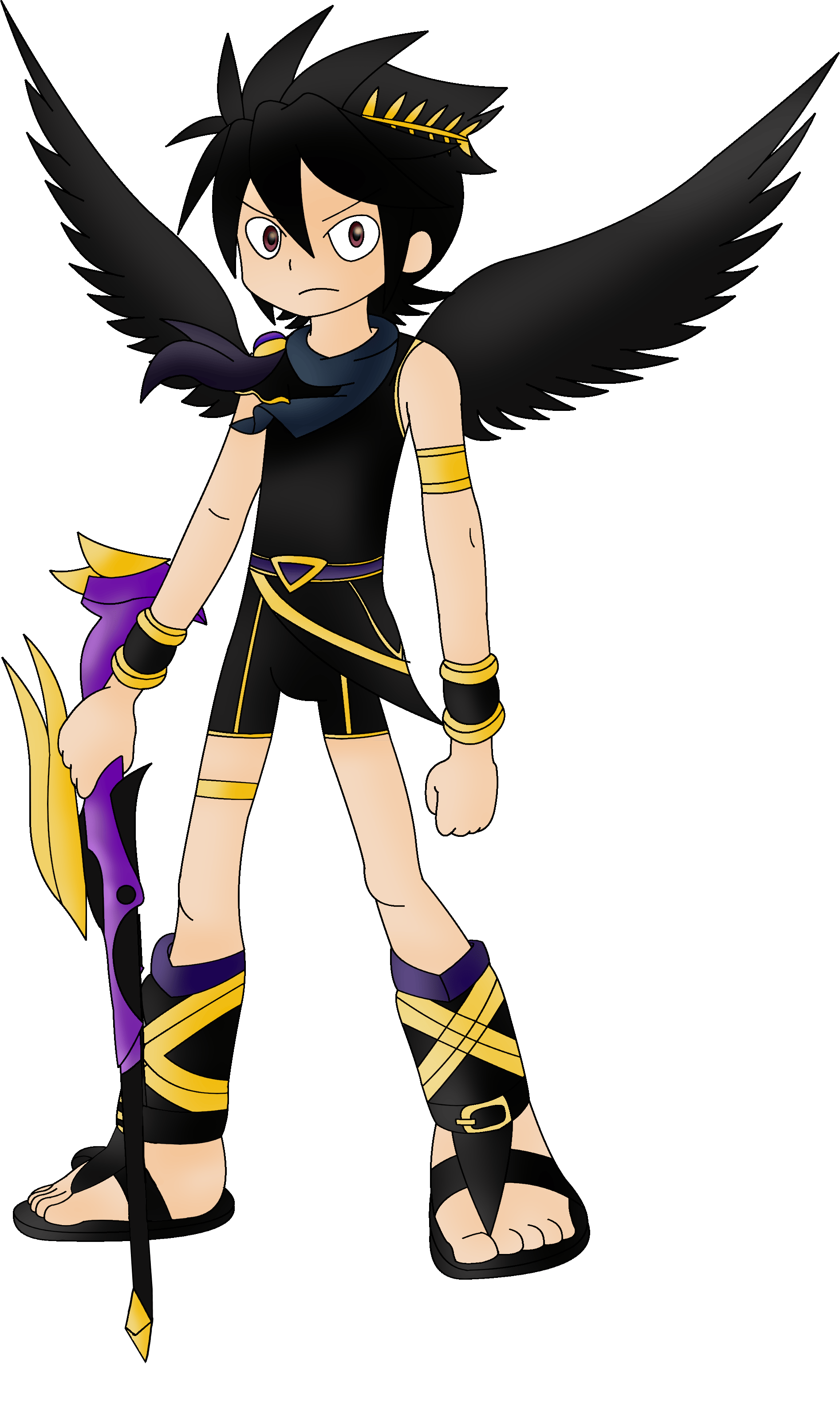 Dark Pit Render by FRANKVECTOR on Newgrounds