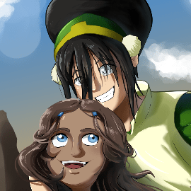 Katara and Toph, Friends by Gemakai on Newgrounds