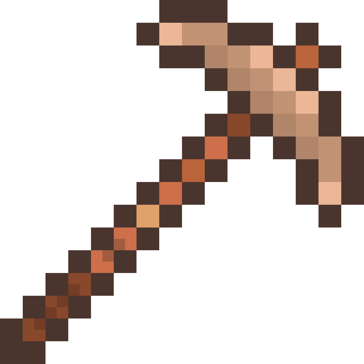 Pixilart Copper Pickaxe by JamsNJellys