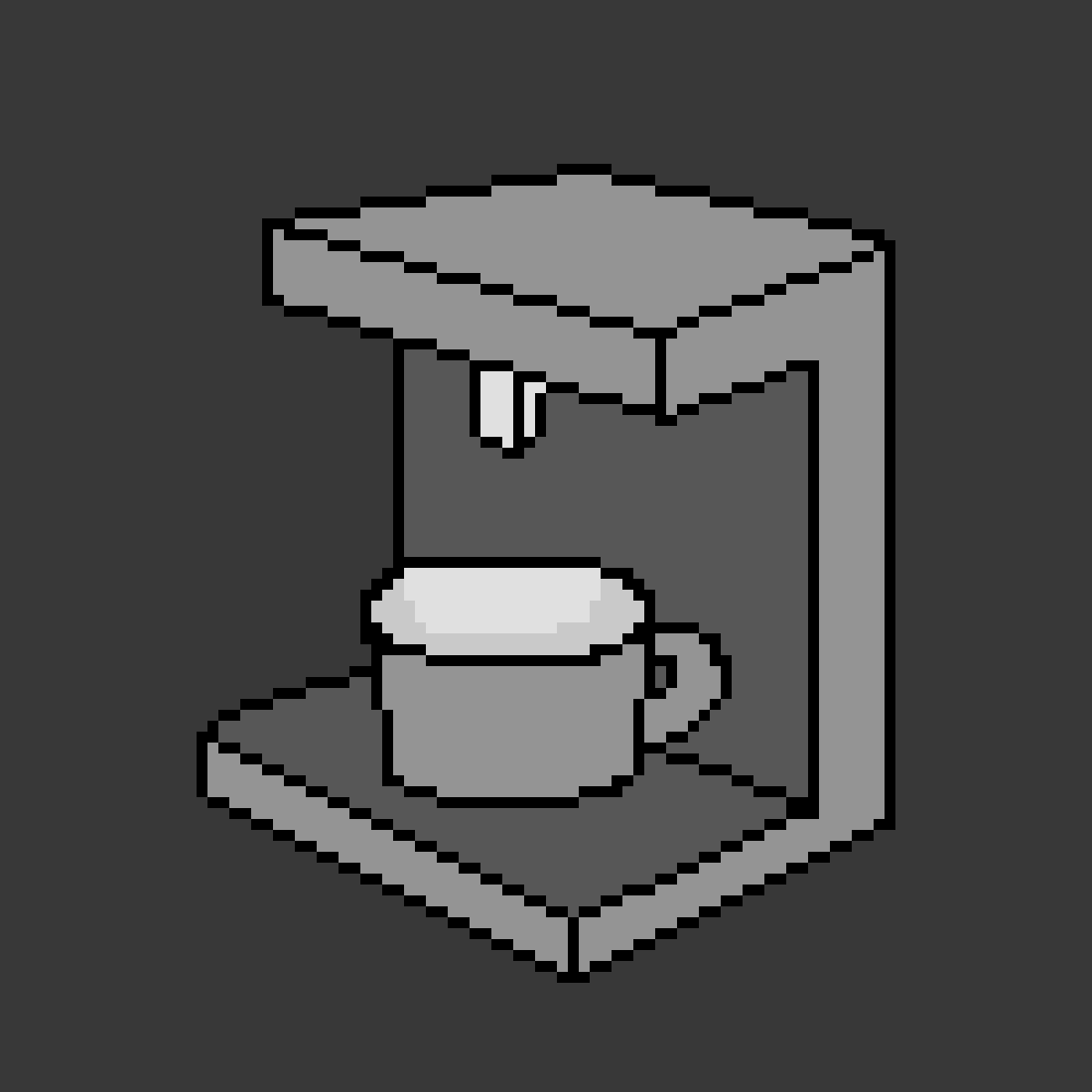 Pixilart Coffee Machine GIF by articuno05