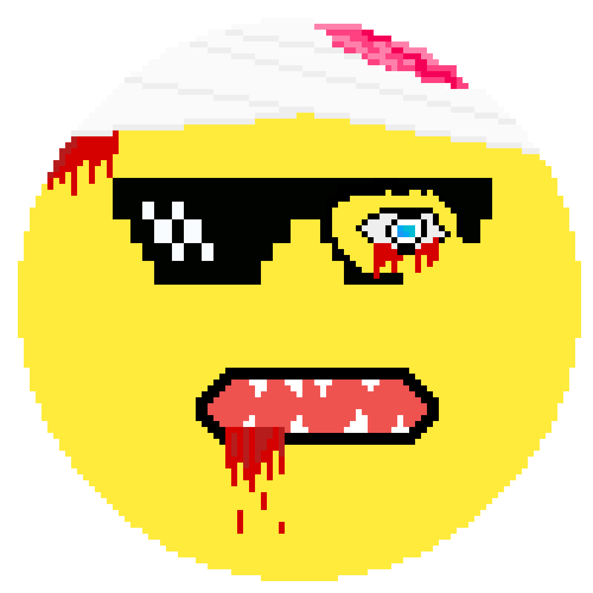 Pixilart Car crash emoji by RonanDabozz