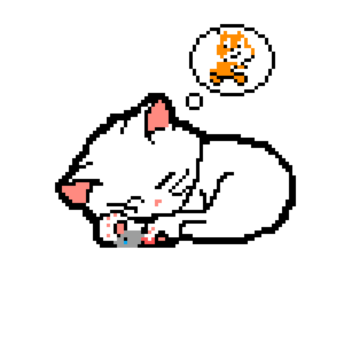 Pixilart Sleeping Cat GIF by 26woodhamh