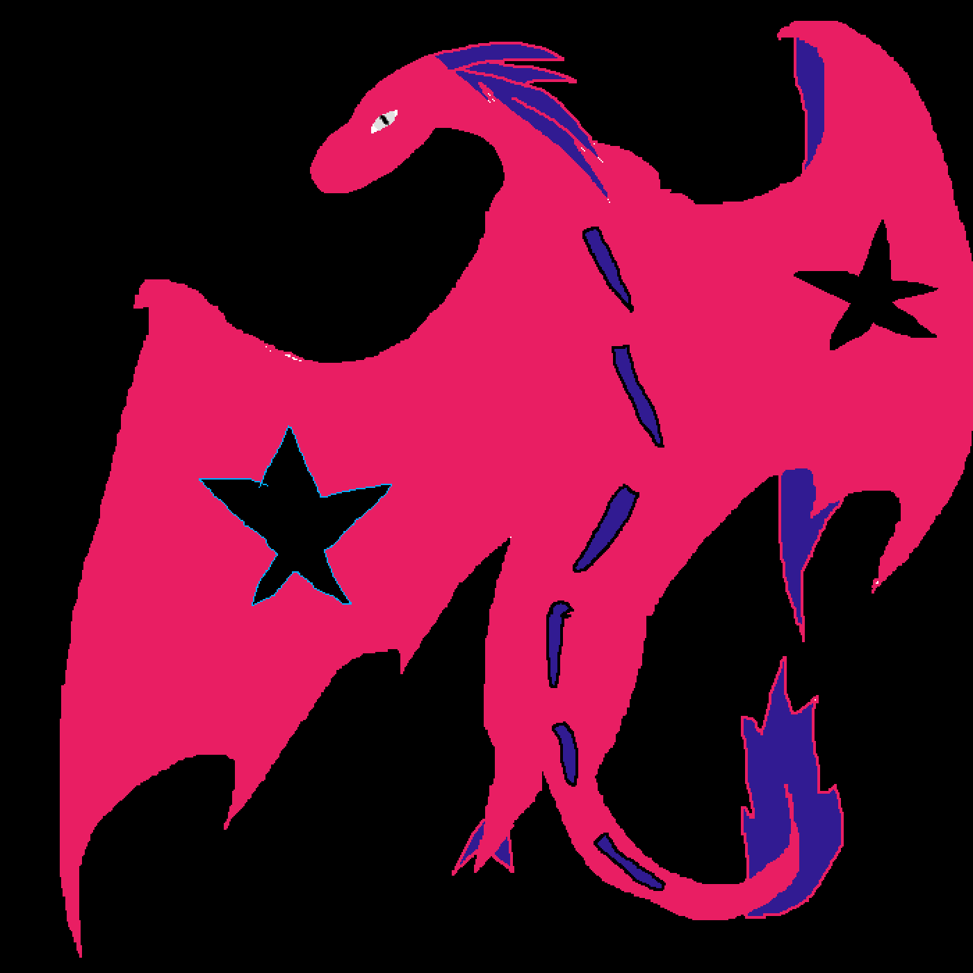 Pixilart Waterfall RainWing OC by TigerlilyWOF