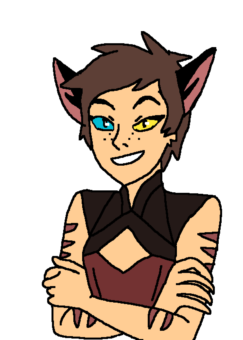 Editing Catra Free online pixel art drawing tool Pixilart