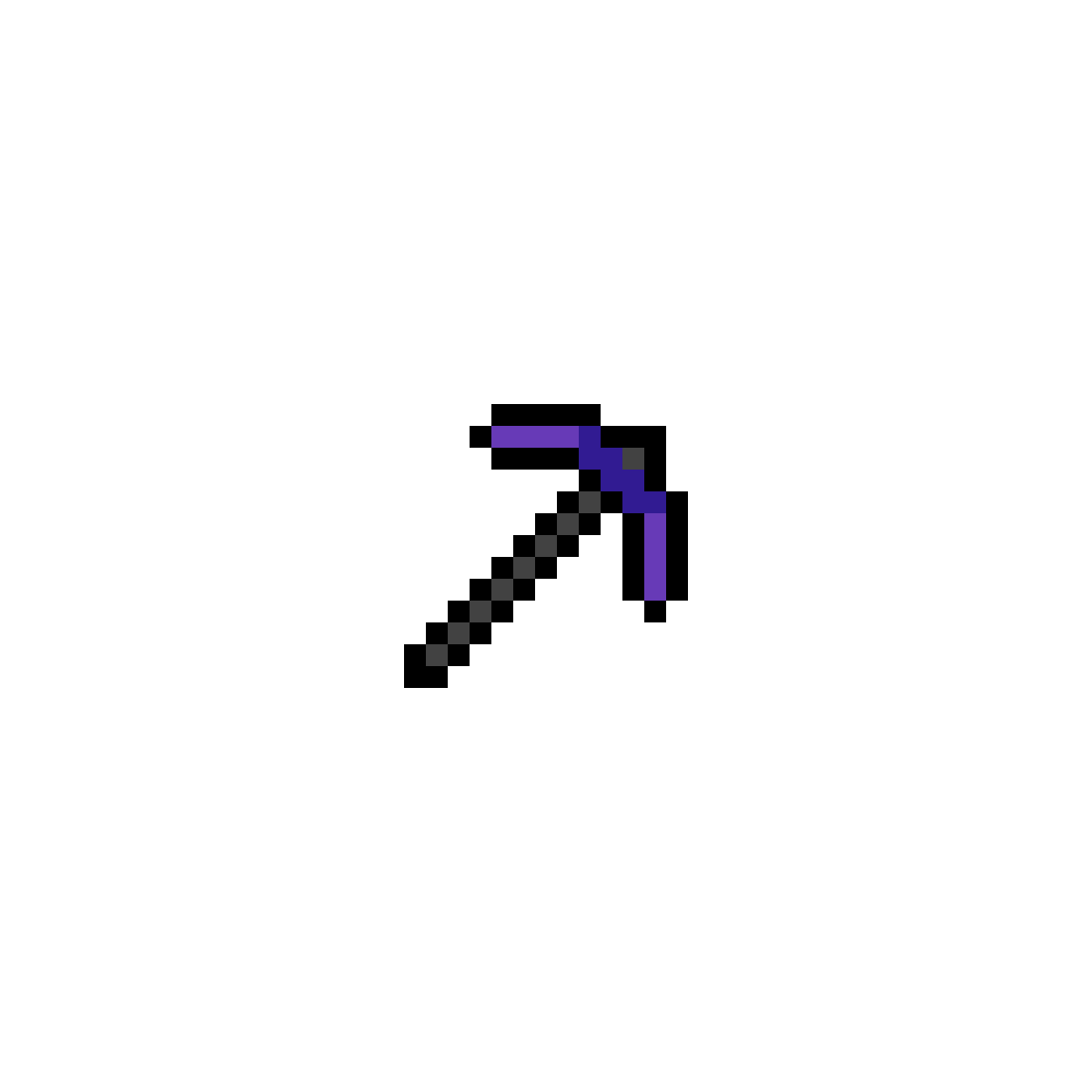 Pixilart Ender pickaxe by Tokoy