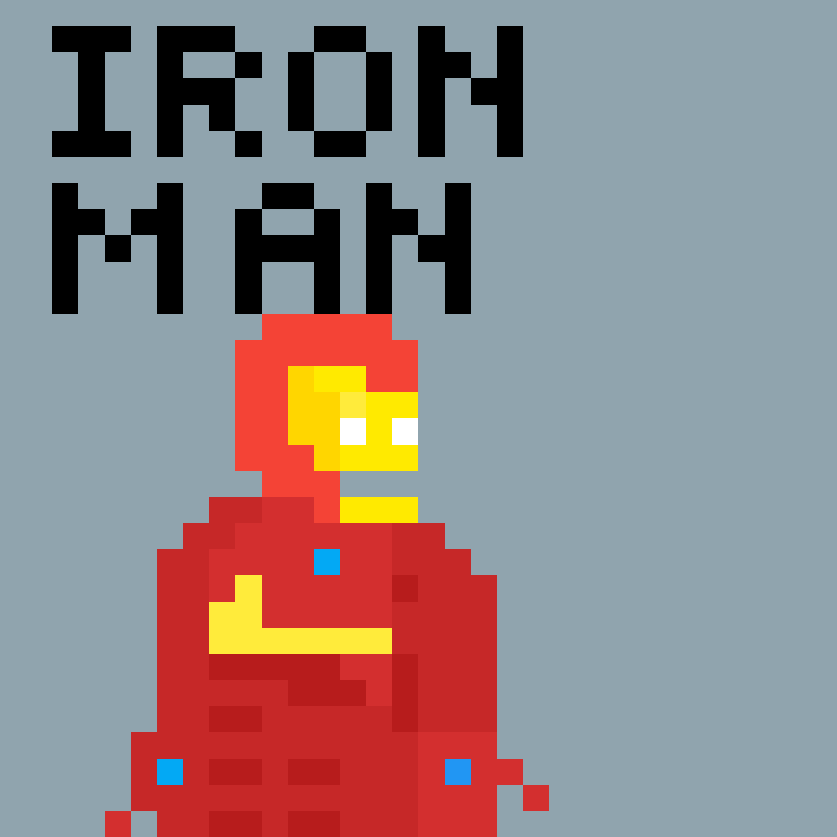 Pixilart Iron Man (GIF) by KyleThaCoyote21