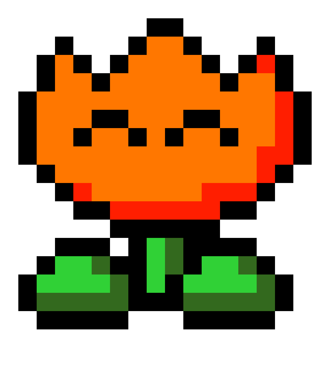 Pixilart Fire Flower [2] by mrsspider