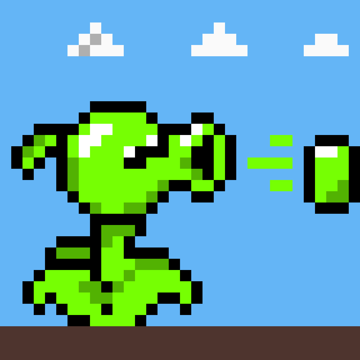Pixilart peashooter by Moosombo