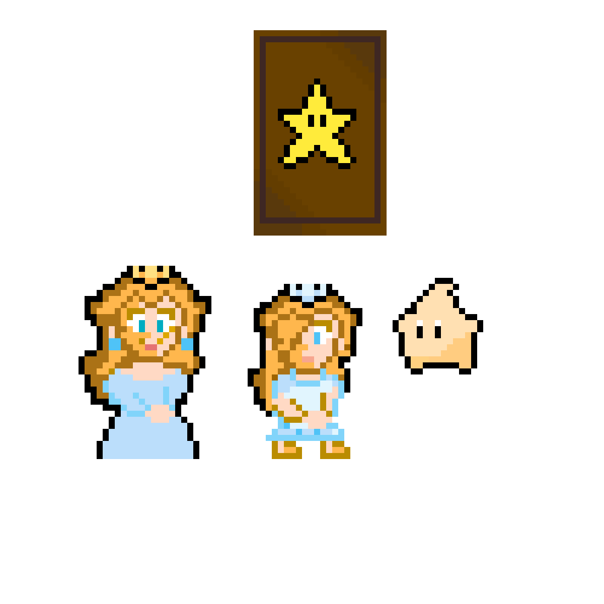 Pixilart rosalina's storybook with young rosalina,luma,rosalina' by