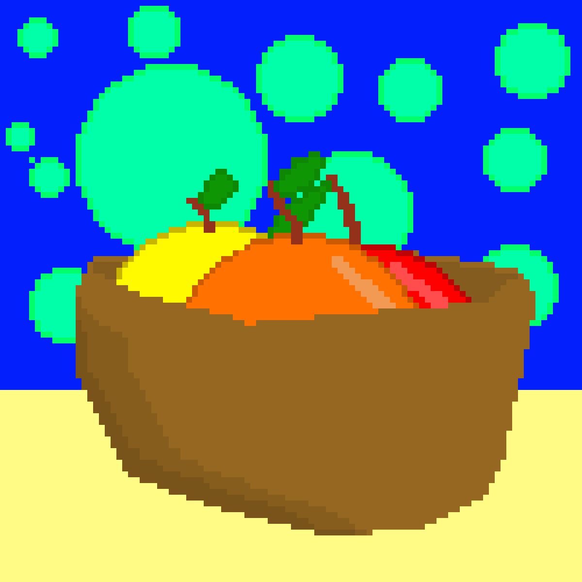 Pixilart Fruit Bowl by ArtisticPixel23