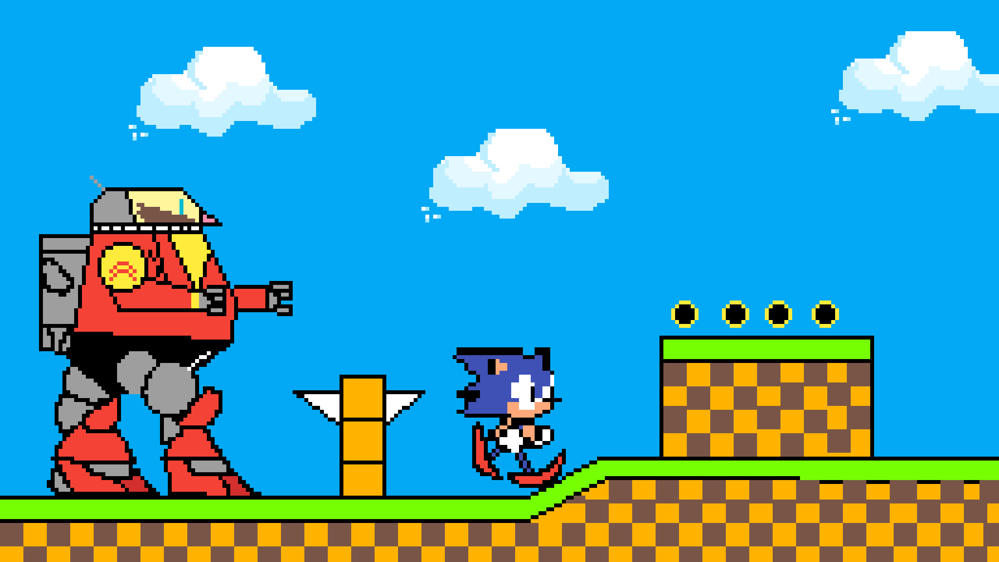 Pixilart death egg robot mania by Joshthehedge