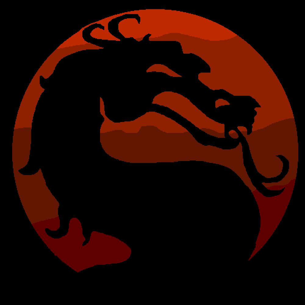 Editing Mortal Kombat Logo Free online pixel art drawing tool Pixilart