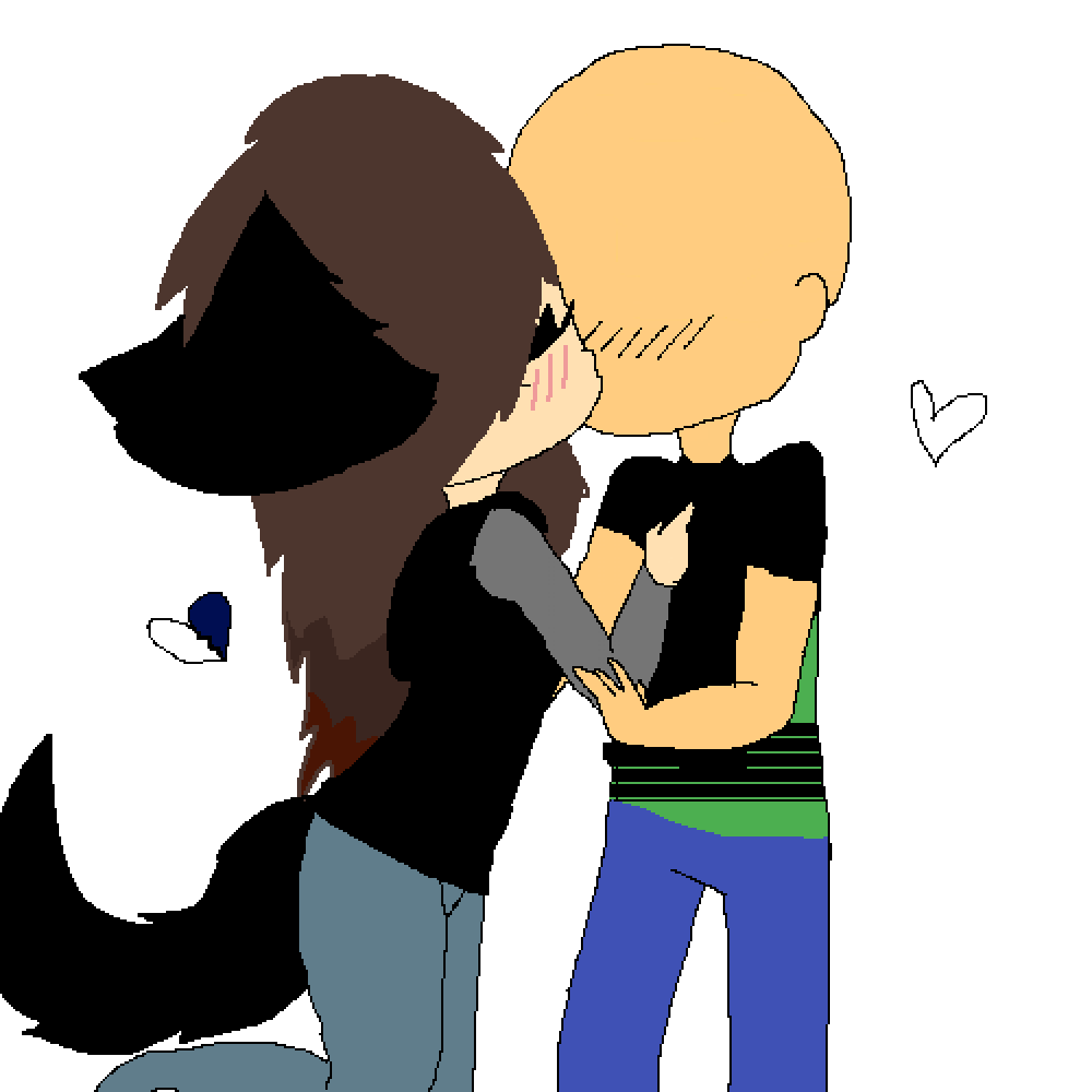 Pixilart Baldi human kissing a furry by Anonymous