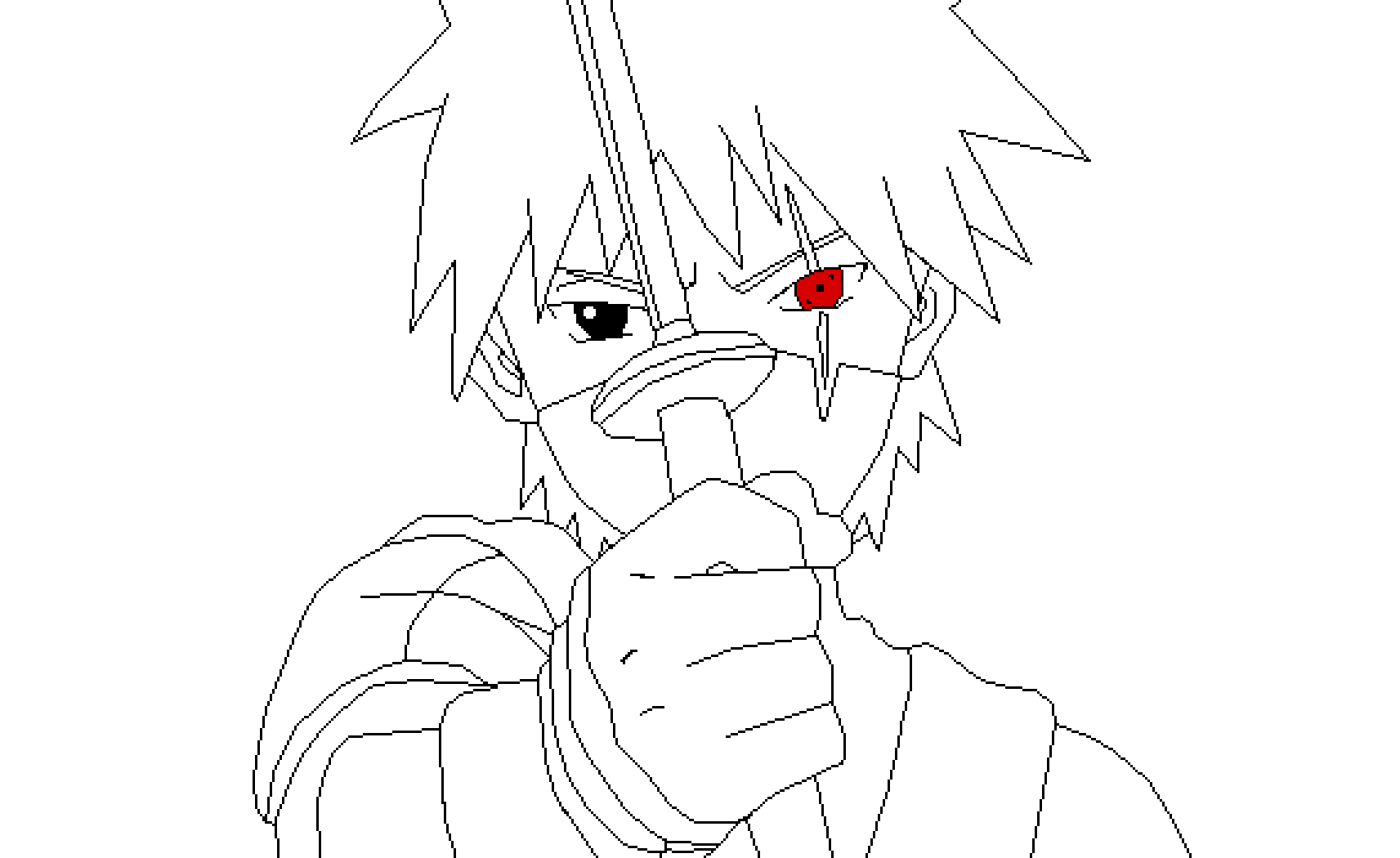 Pixilart Kakashi Base by Ilikecoolstuff