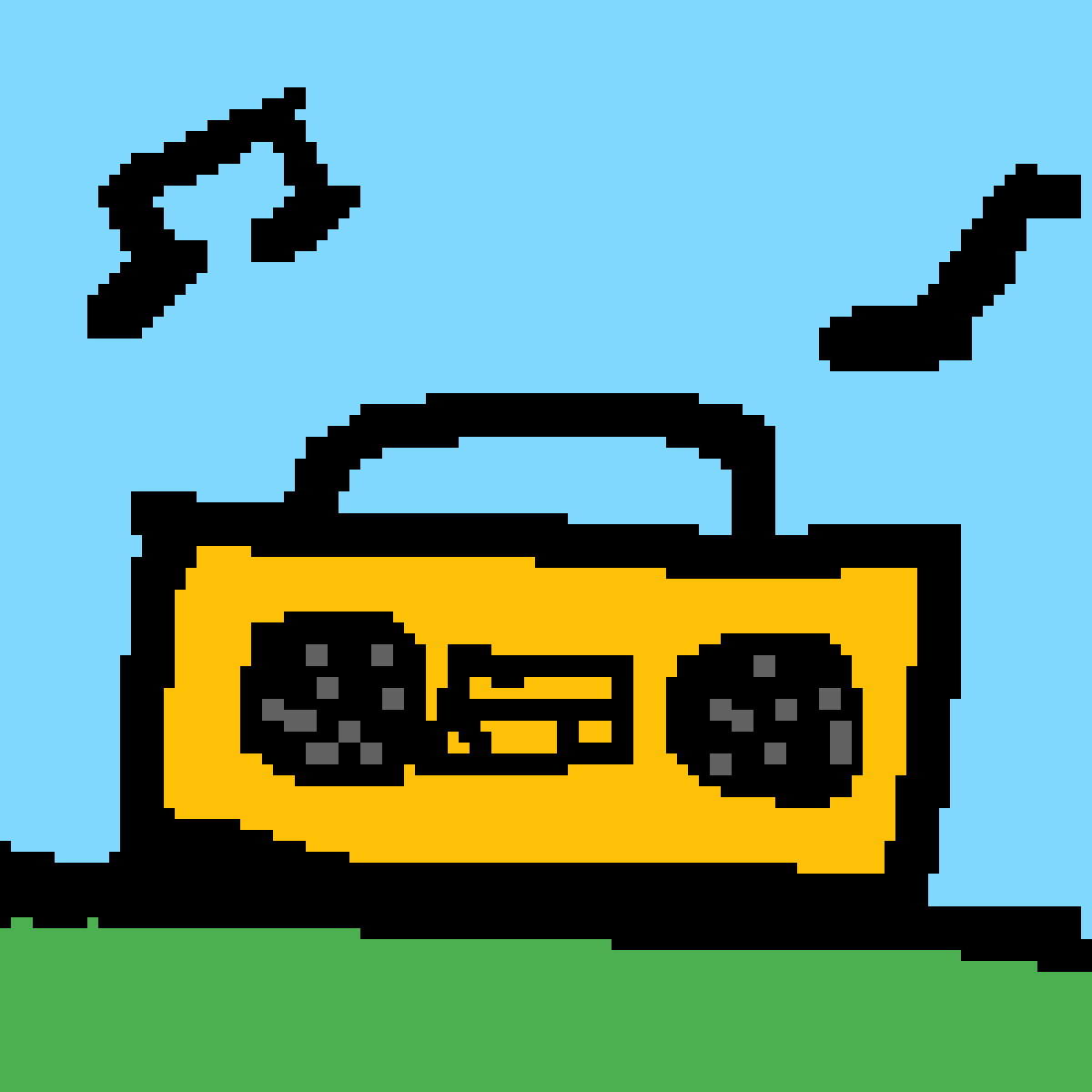 Pixilart Boombox GIF by Lyt3