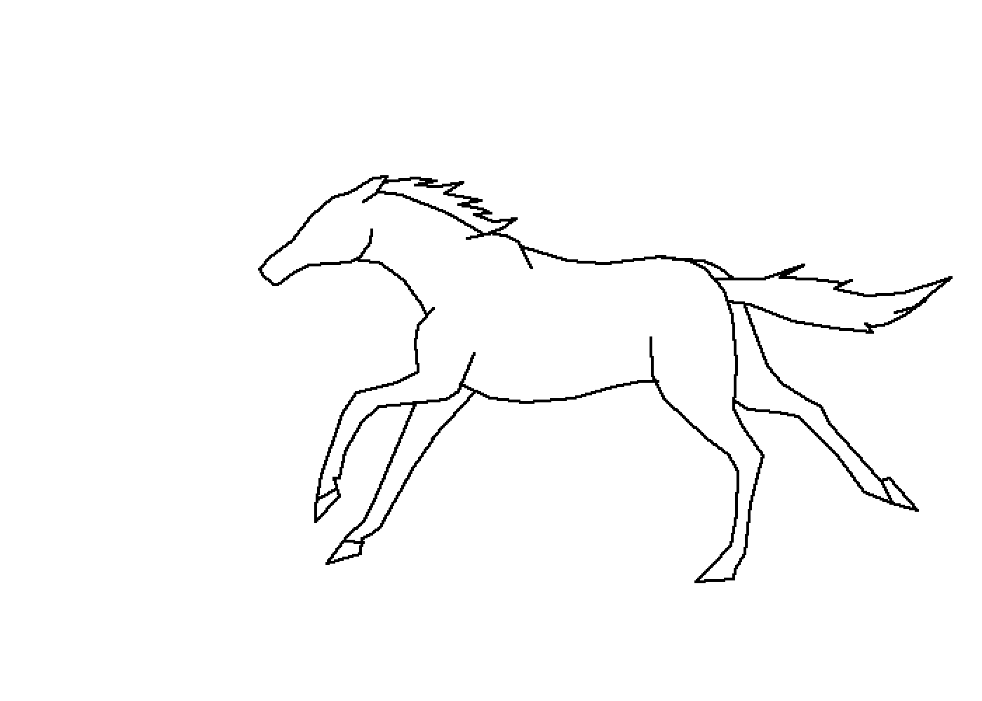 Running Horse Animated Gif