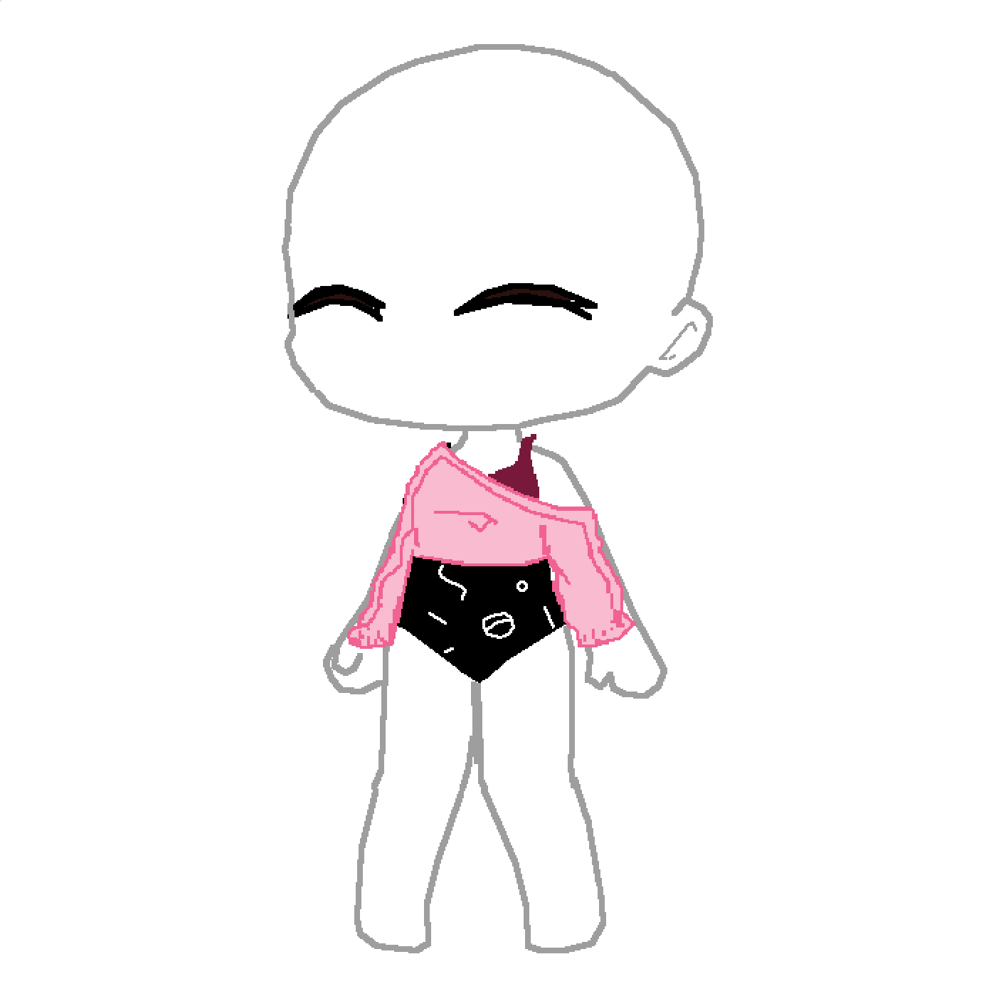 Editing Gacha Mannequin Free online pixel art drawing tool Pixilart