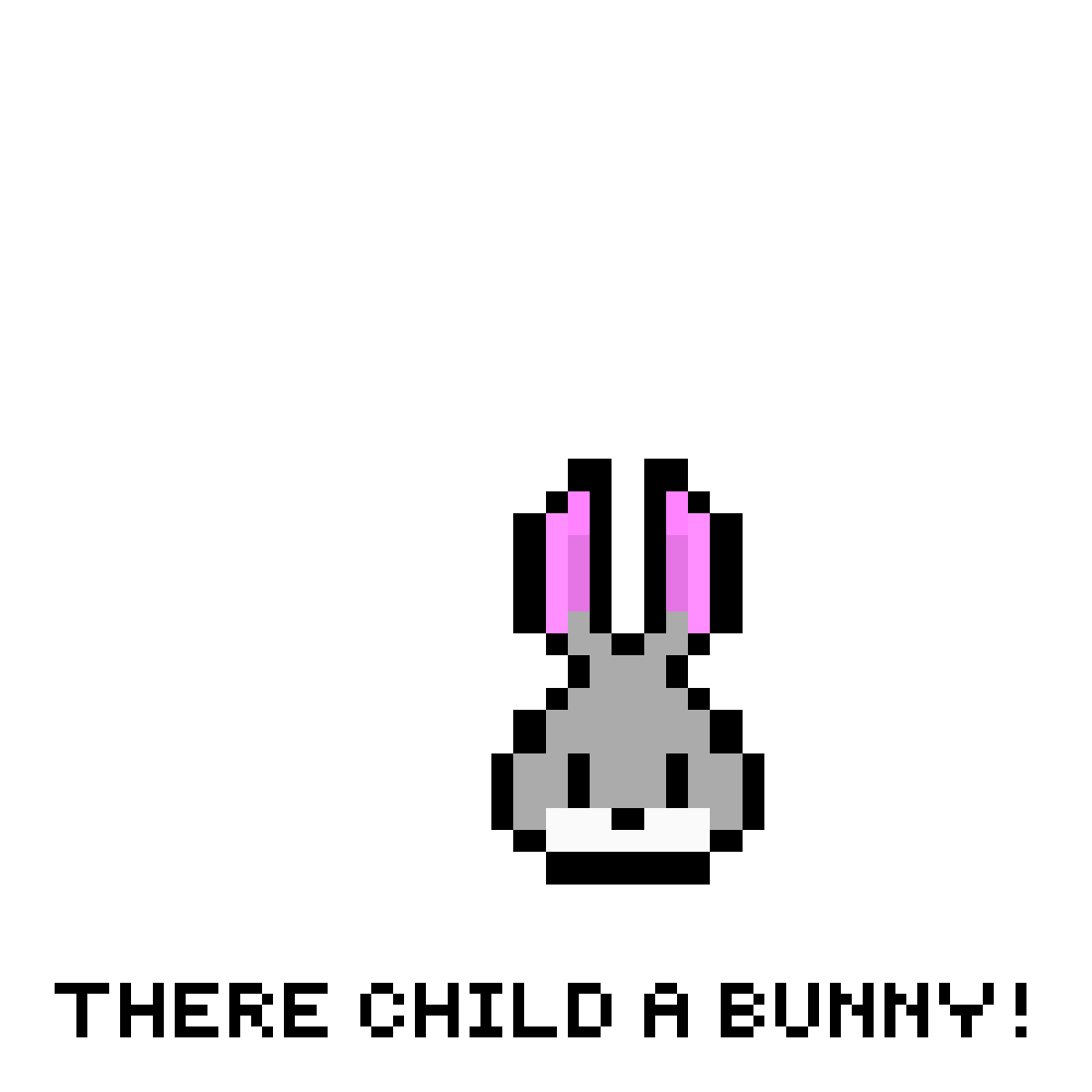 Pixilart A bunny Ta Da Happy now by dailydrawing
