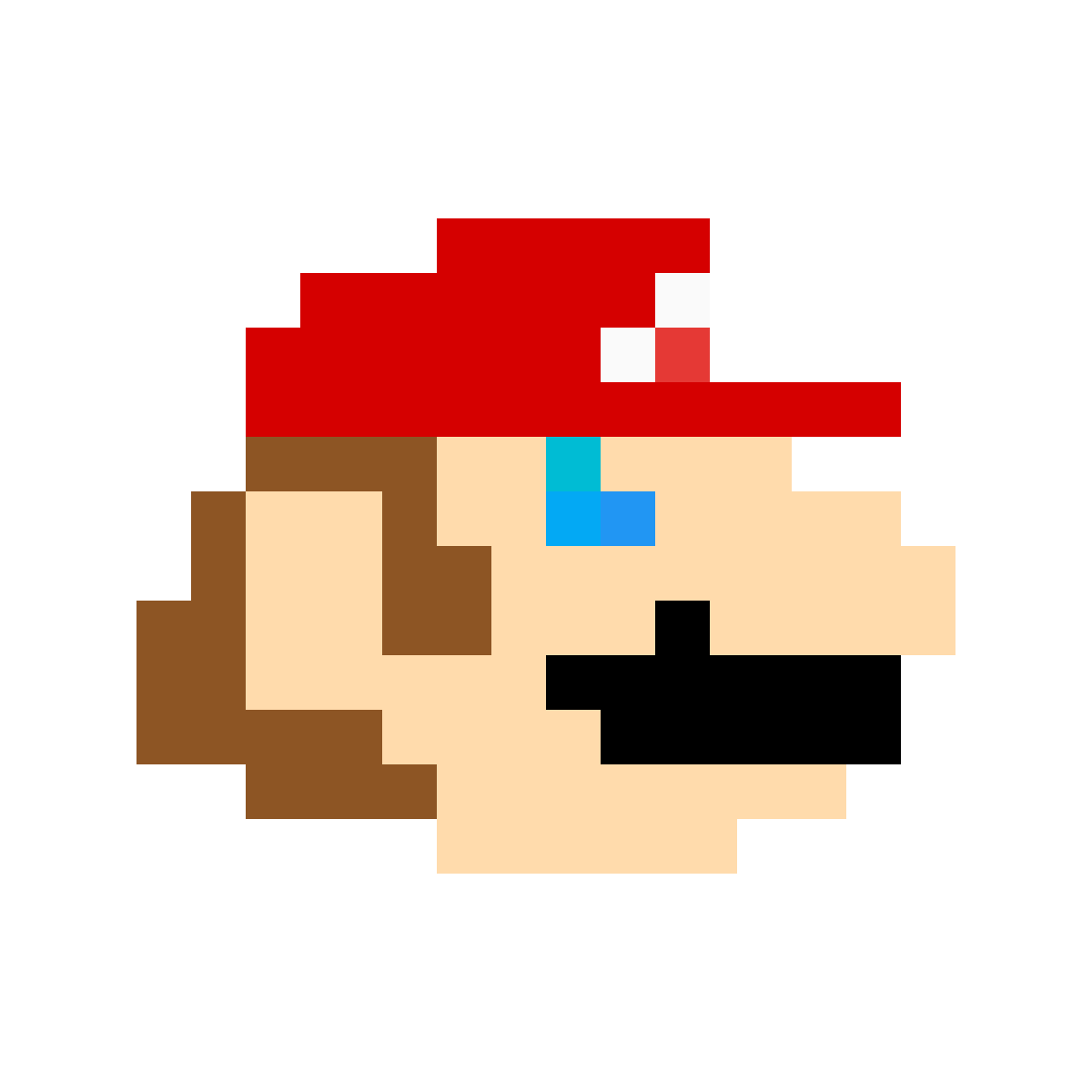 Pixilart Mario head by SMB