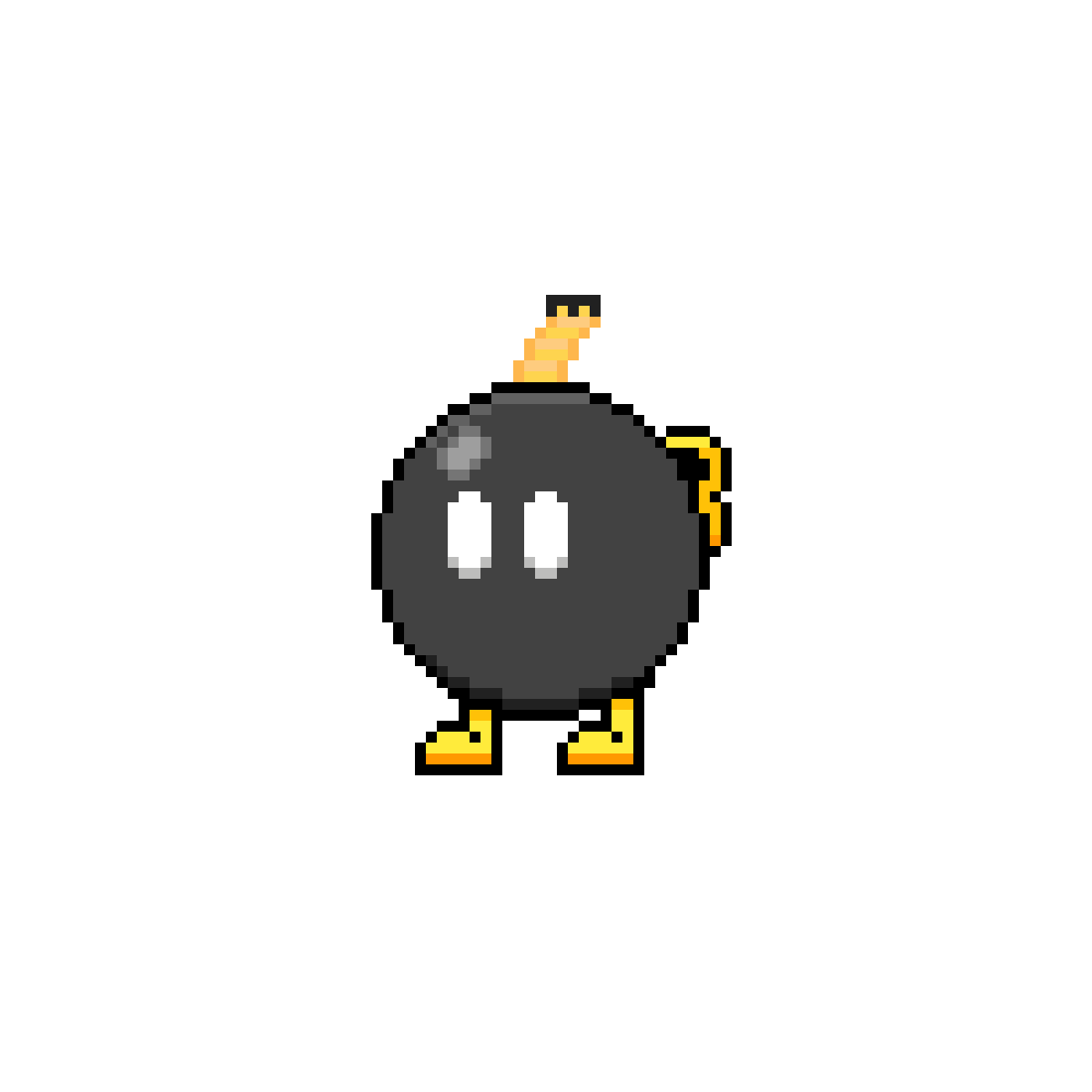 Pixilart Bob omb Explosion by MrBowser