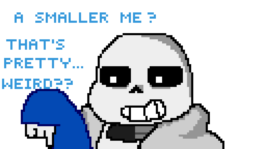 Pixilart Sans Reacts to Sans Shimeji by Blu