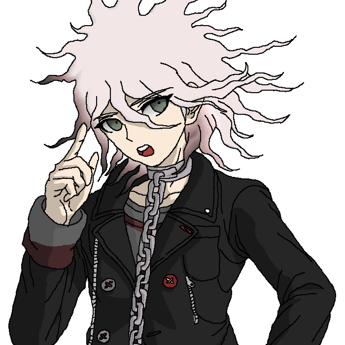 Pixilart Nagito Komaeda/Servant by ALittleLazy