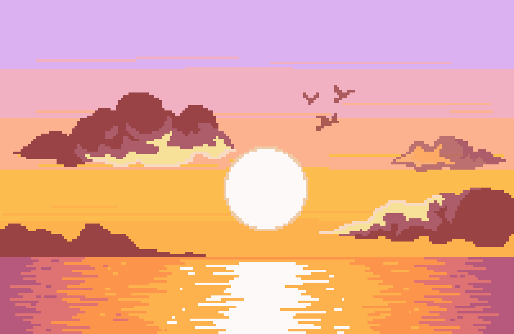 Pixilart animated sunrise sunset by drawzer