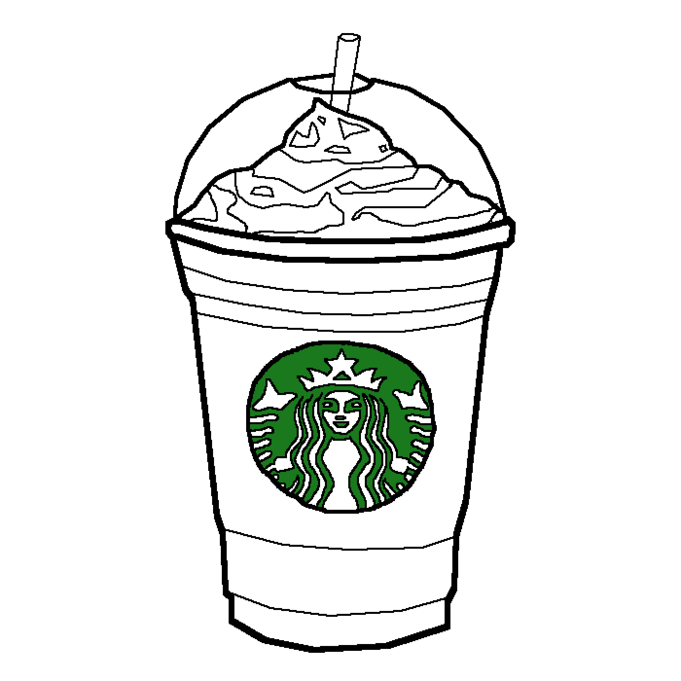 Starbucks Drink Drawing