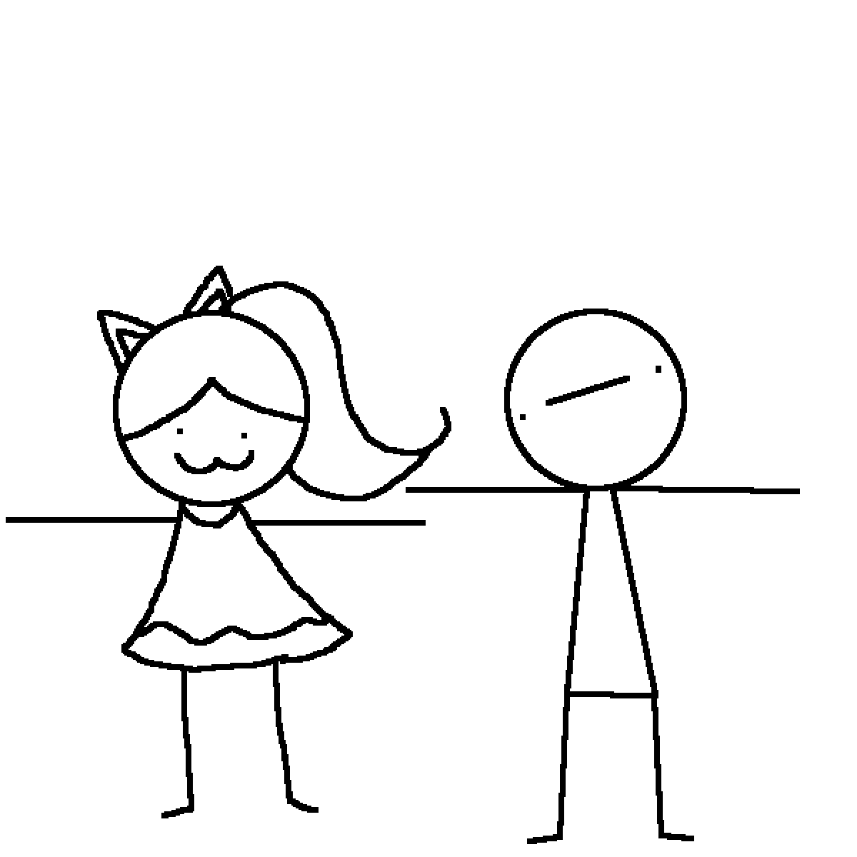 Stick Figure Couple Gif