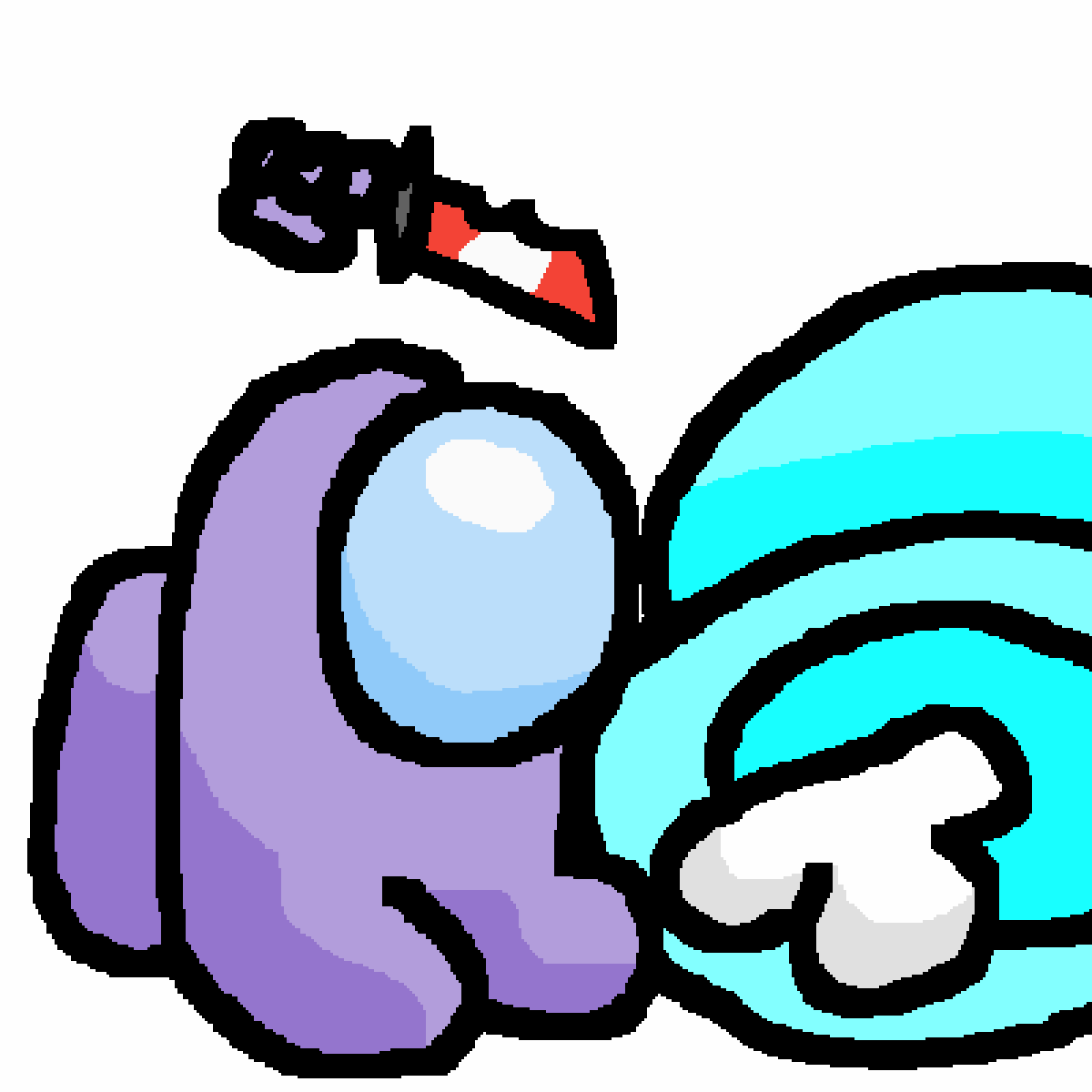 Pixilart Collab among us baby by Lavendersent