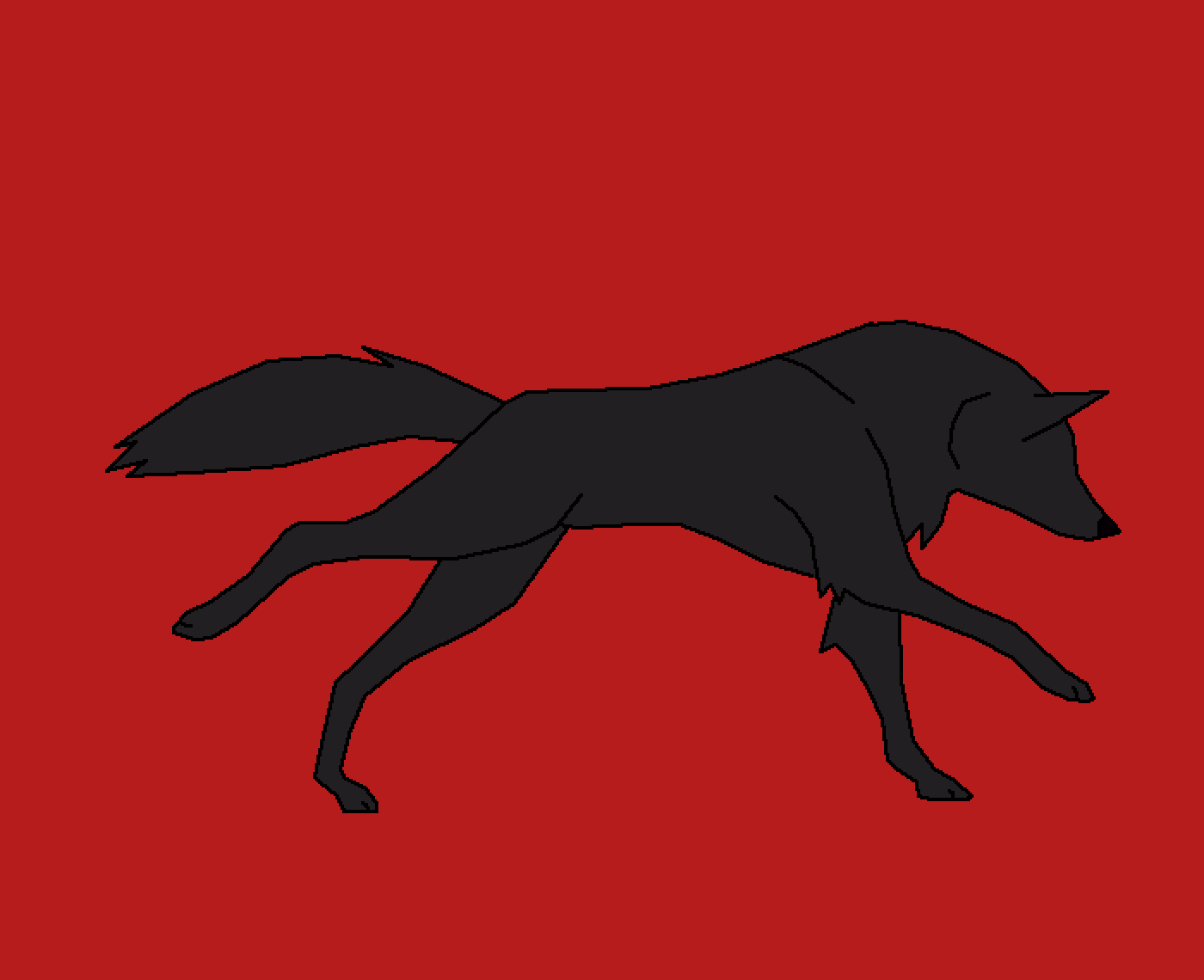 Red Wolf Running Gif