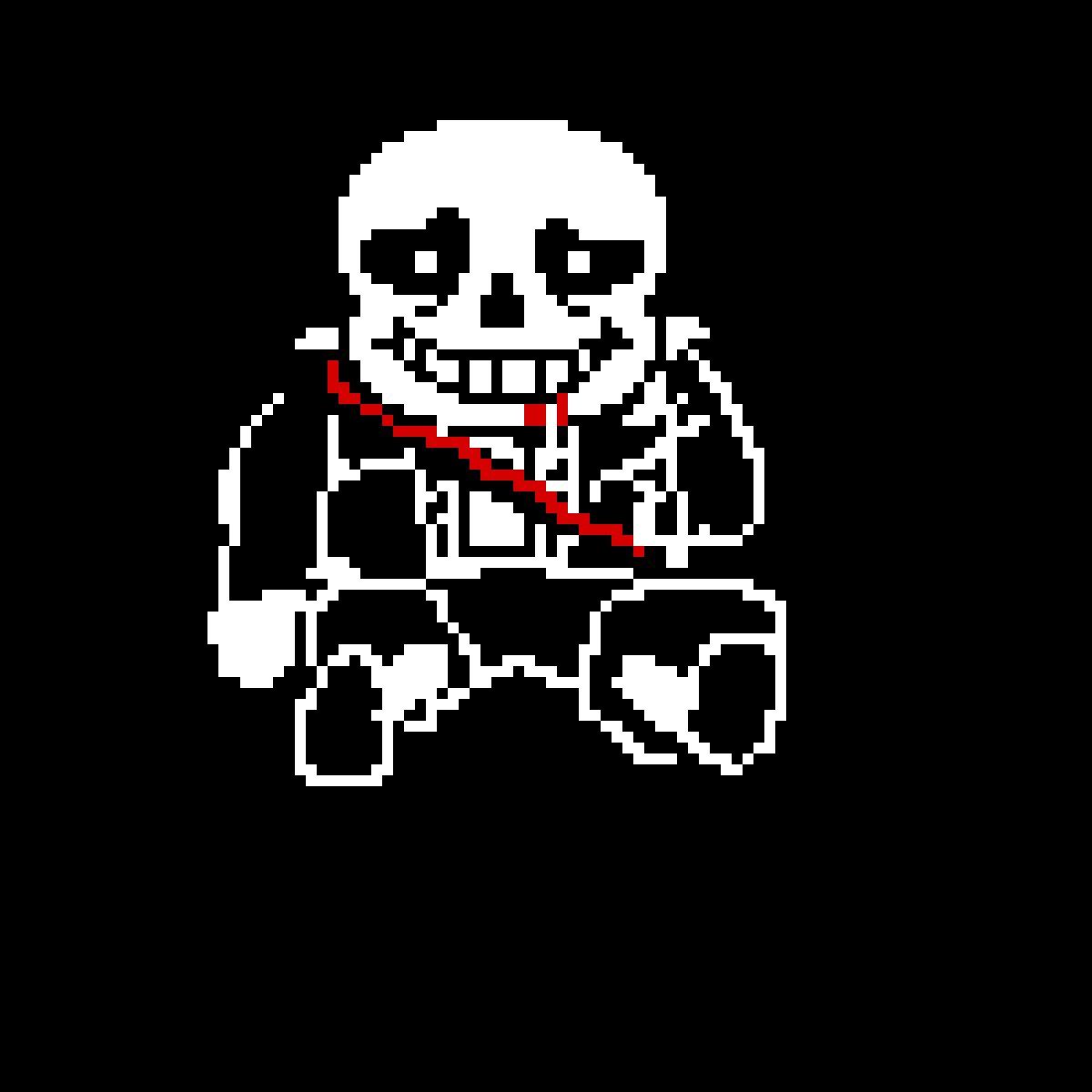 Pixilart Sans death sprite by dipploveswendy
