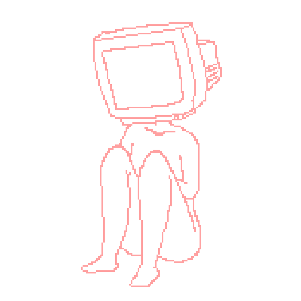 Pixilart Tv head base by Signal