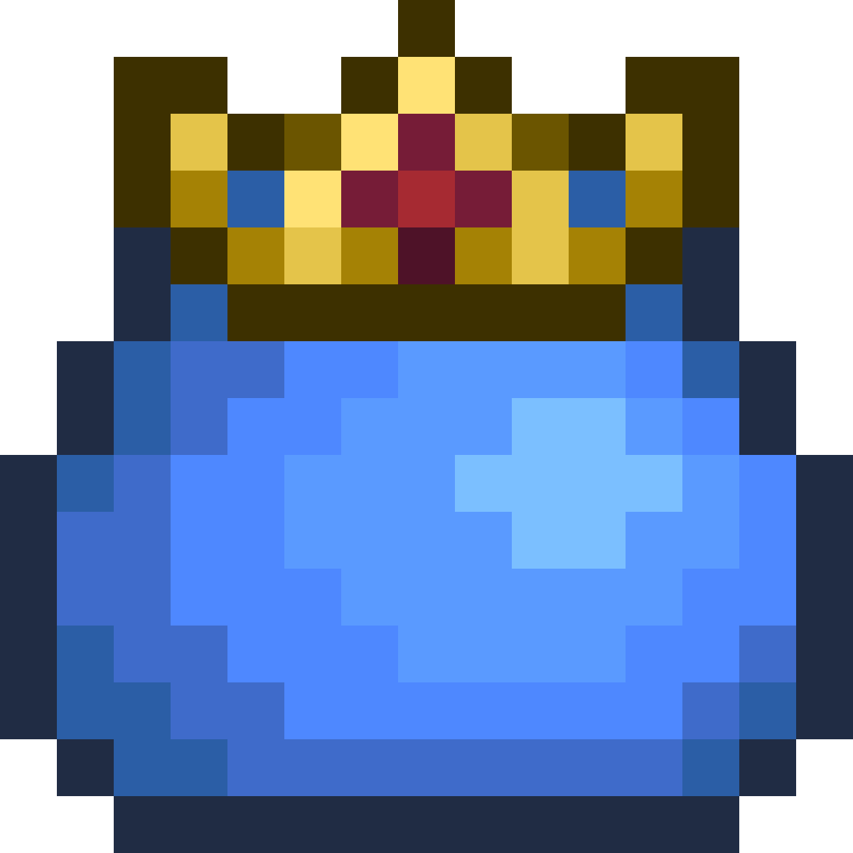 Pixilart King Slime Map Icon by More