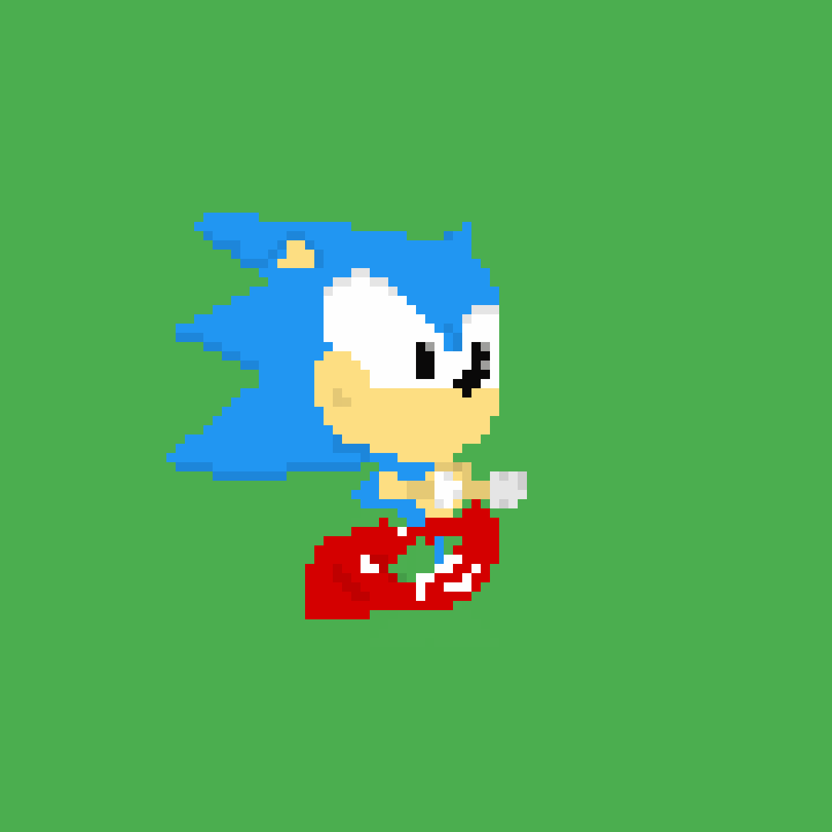 Editing Running Sprite for Sonic Free online pixel art drawing tool